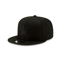 New Era Miami Marlins Basic 9FIFTY Snapback-Black on Black