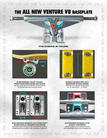 Venture V-8 Koston Skateboard Trucks 5.2