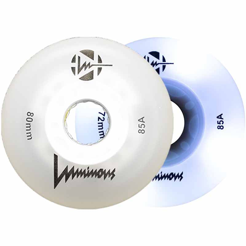 Luminous LED 80mm/85A Wheels (Pack of 4)