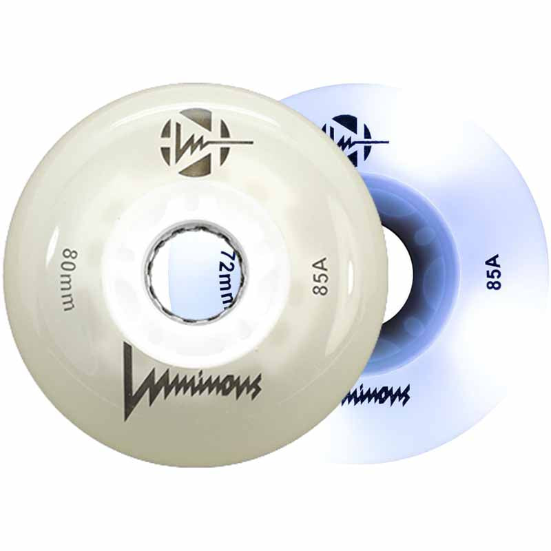 Luminous LED 80mm/85A Wheels (Pack of 4)