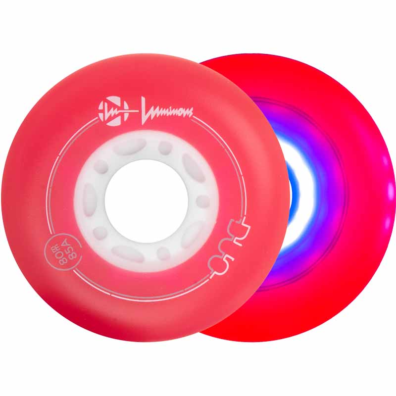 Luminous LED Duo 80mm/85A Wheels (Pack of 4)