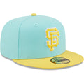 New Era San Francisco Giants 2-Tone Color Pack 59FIFTY Fitted Hat-Turquoise/Yellow
