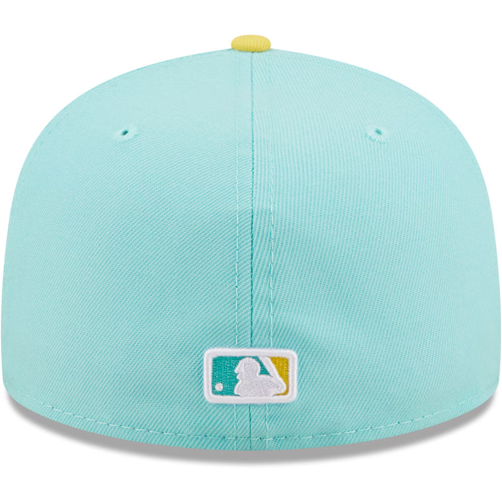 New Era San Francisco Giants 2-Tone Color Pack 59FIFTY Fitted Hat-Turquoise/Yellow